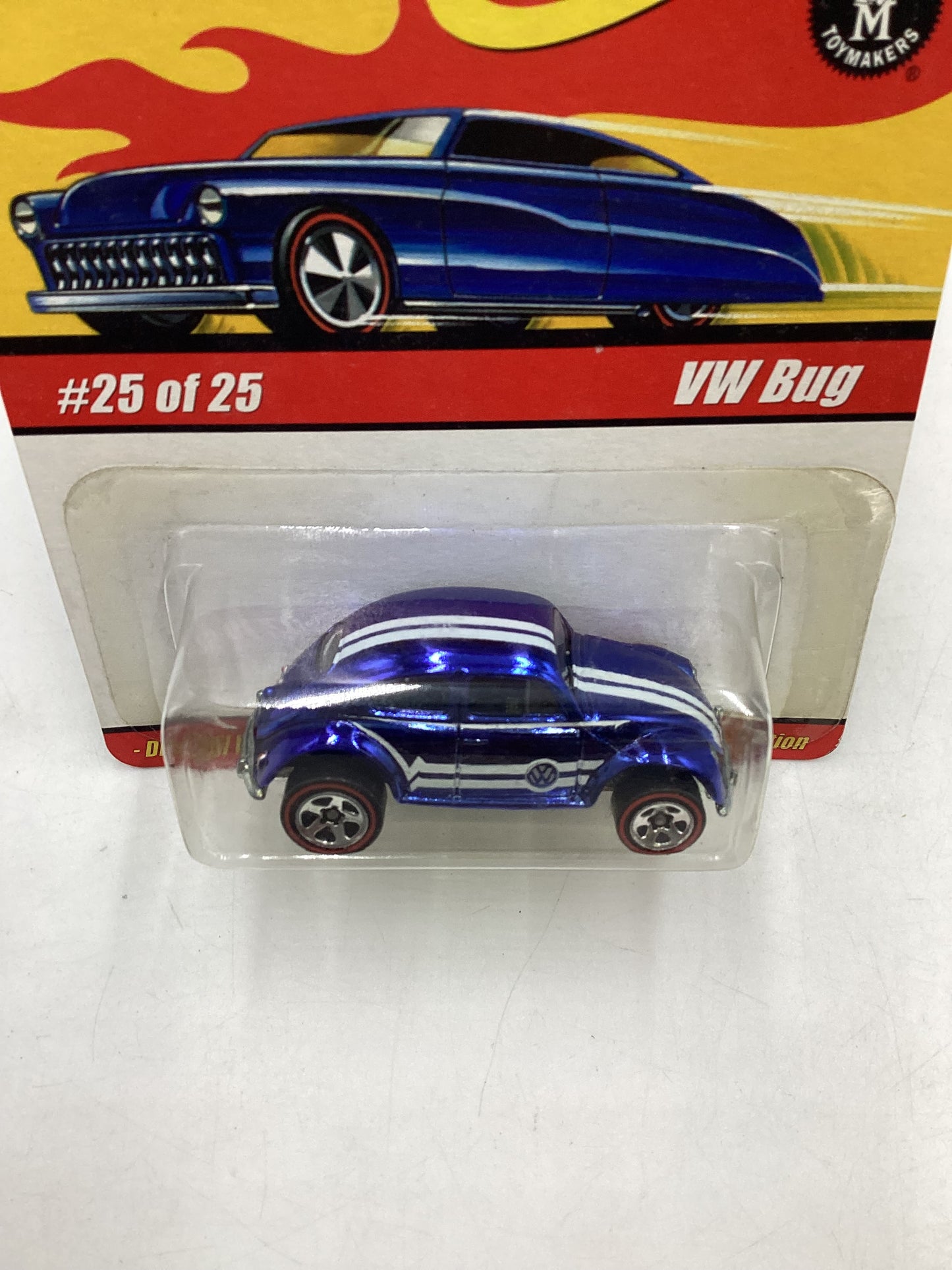 Hot wheels Classics series 1 #25 VW Bug Blue Rare Black Interior