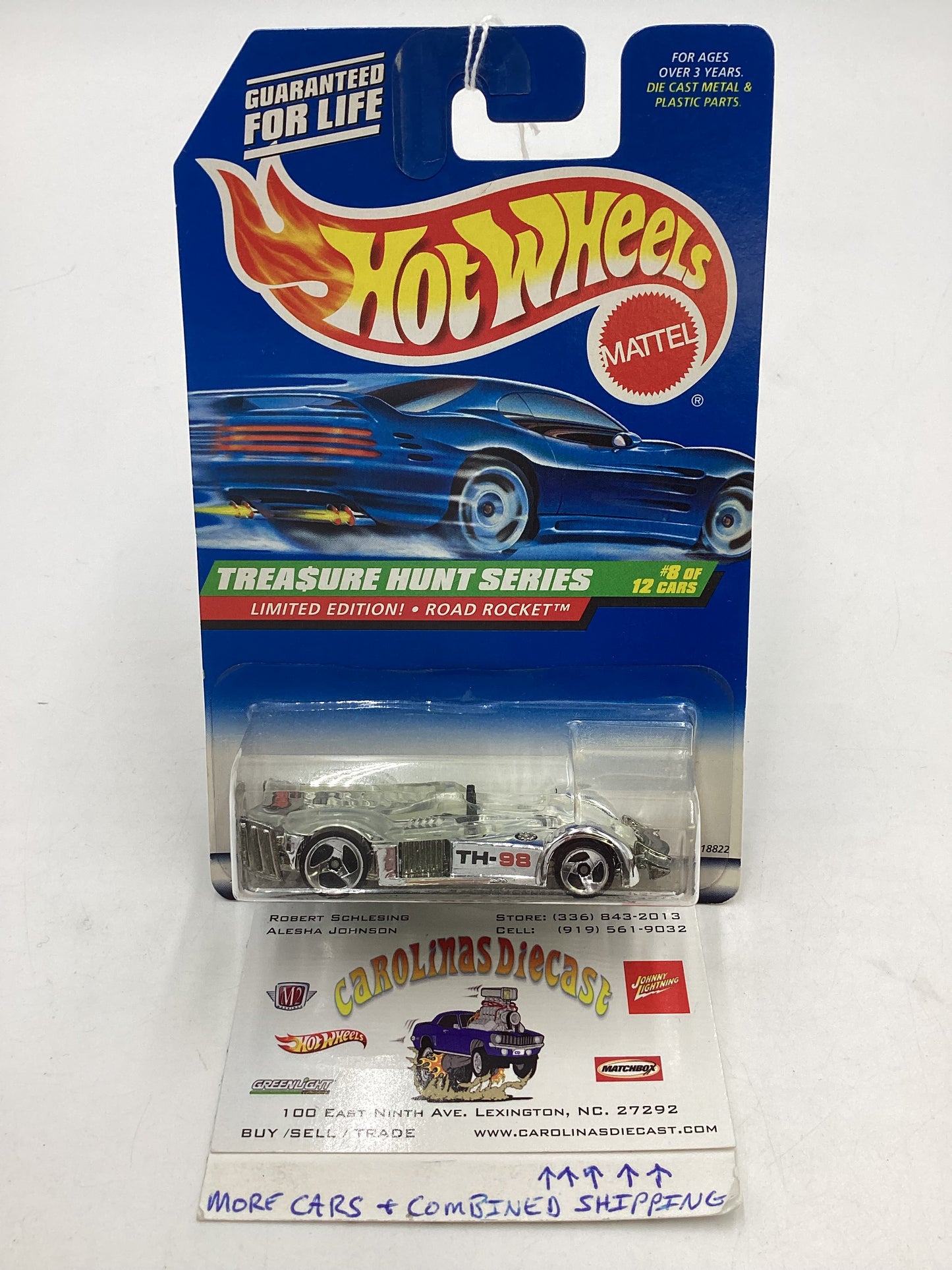 1998 Hot Wheels Treasure Hunt 8/12 Road Rocket #756 277E