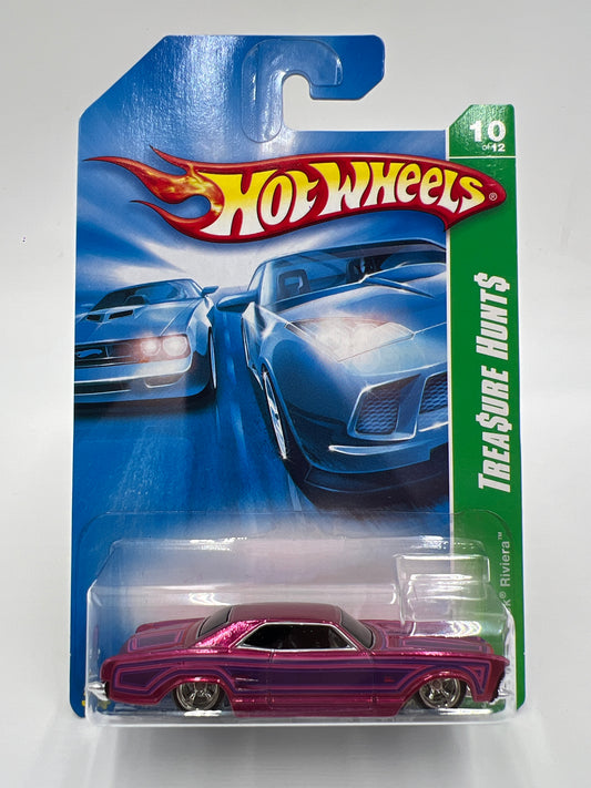2008 Hot Wheels Super Treasure Hunt #170 64 Buick Riviera Pink/Purple W/Protector