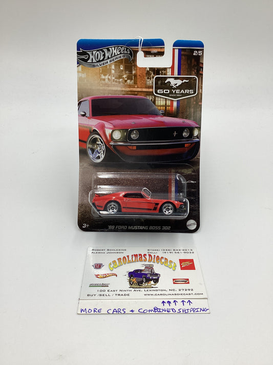 2024 Hot Wheels Silver Series 60 Years Mustang #2 84 Ford Mustang Boss 302 Red 151B