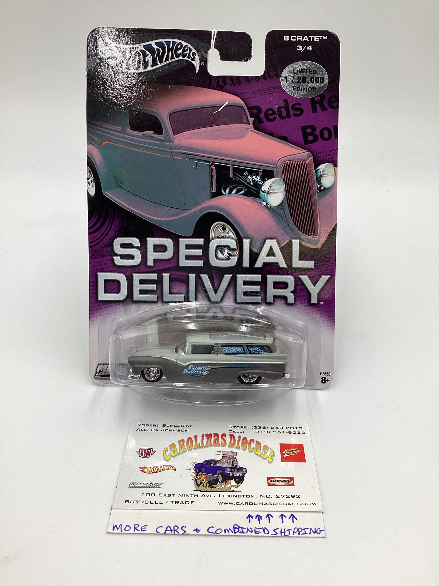 Hot Wheels Special Delivery #3 8 Crate Primer Grey 244G