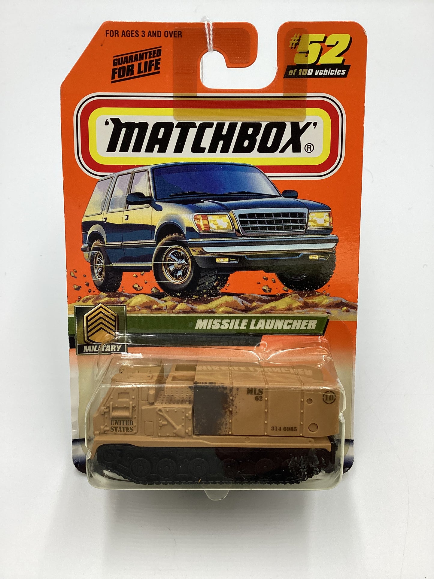 2000 Matchbox #52 Missile Launcher Tan 208D