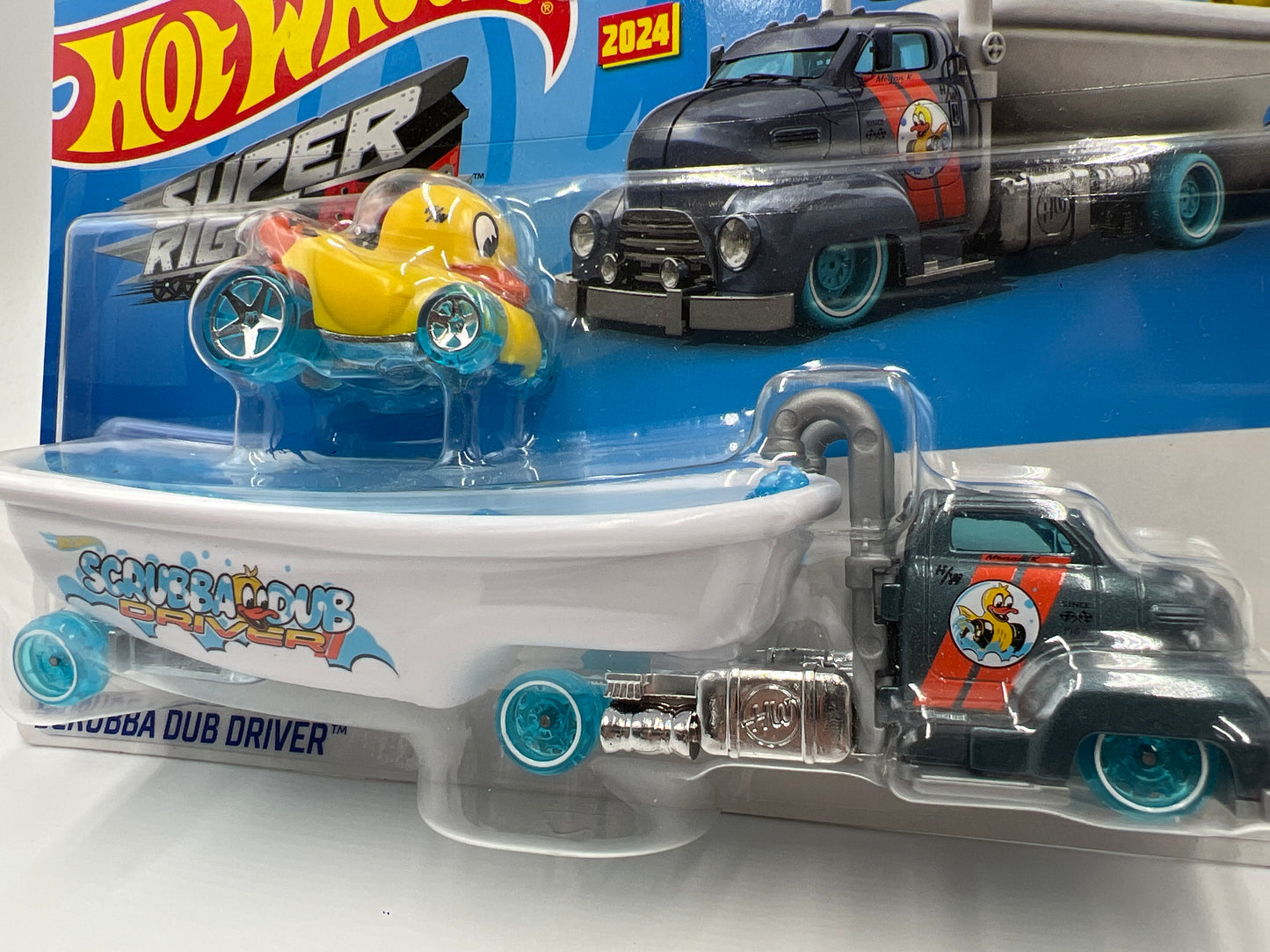 2024 Hot Wheels Super Rigs Scrubba Dub Driver & Duck N Roll SR