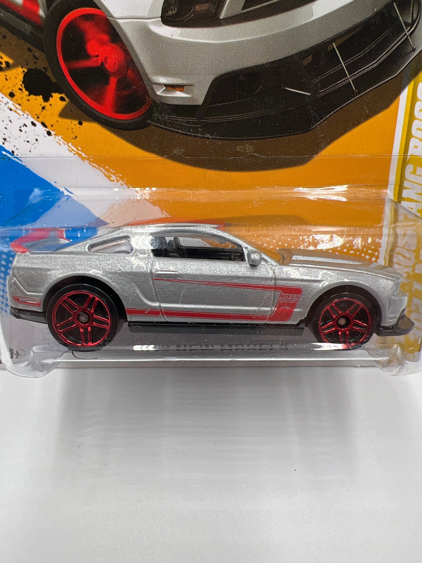 2012 Hot Wheels #8 2012 Mustang Boss 302 Laguna Seca Silver 20D