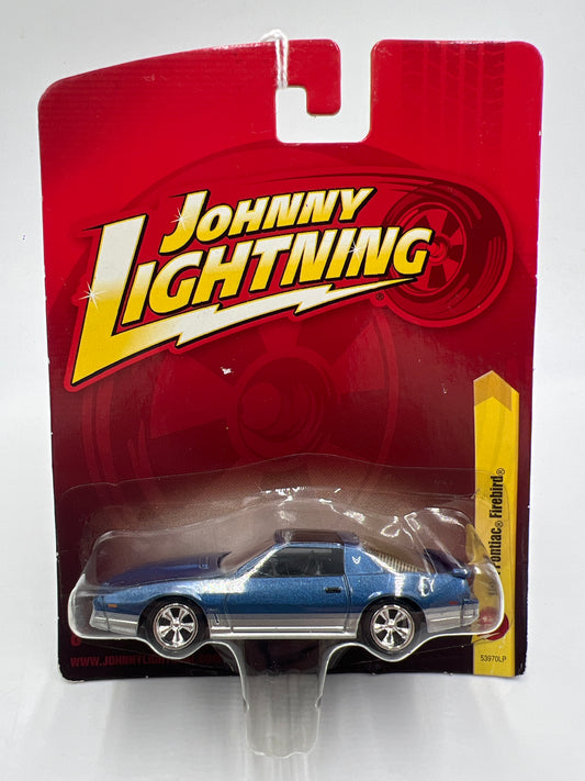 Johnny Lightning Small Card 1984 Pontiac Firebird Blue