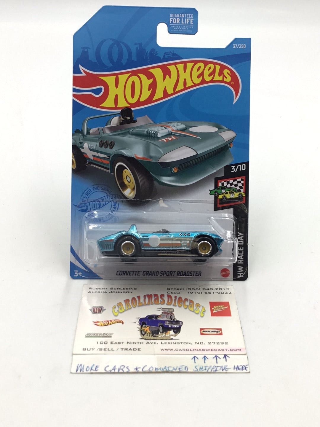 2021 hot wheels super treasure hunt #37 Corvette Grand Sport Roadster with protector