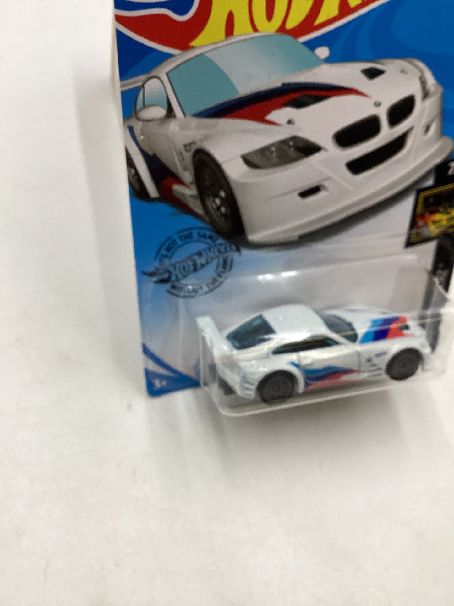 2020 Hot Wheels #172 White BMW Z4 M Motorsport (Small crease in J hook) 107G