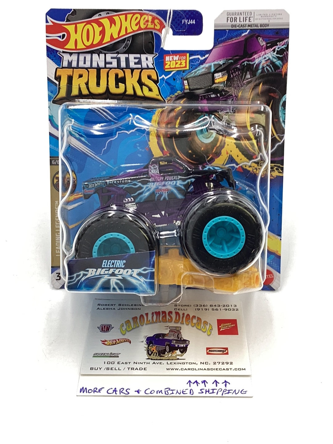 2023 Hot wheels monster Trucks Electric Bigfoot 133D