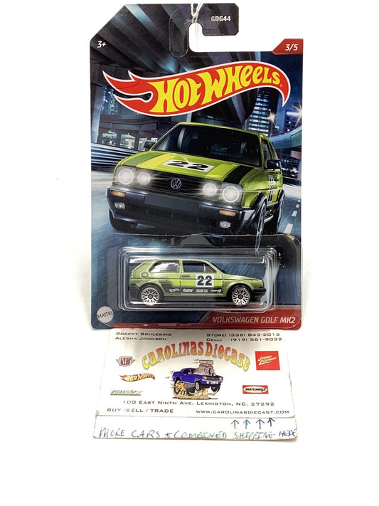 Hot wheels Street racers Volkswagen Golf MK2 Walmart exclusive 156H