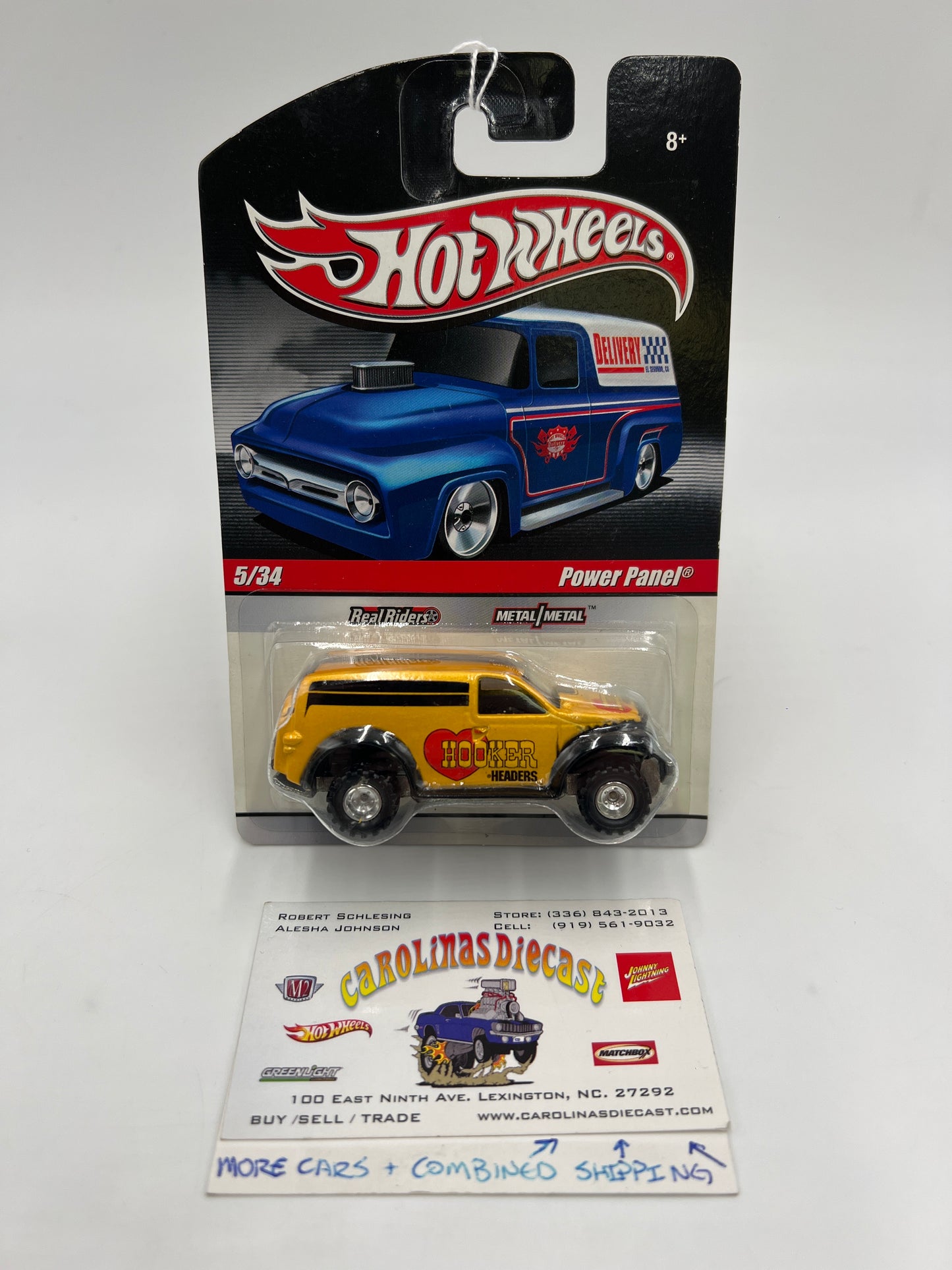Hot Wheels Slick Rides #5 Power Panel Hooker Headers Yellow 242H