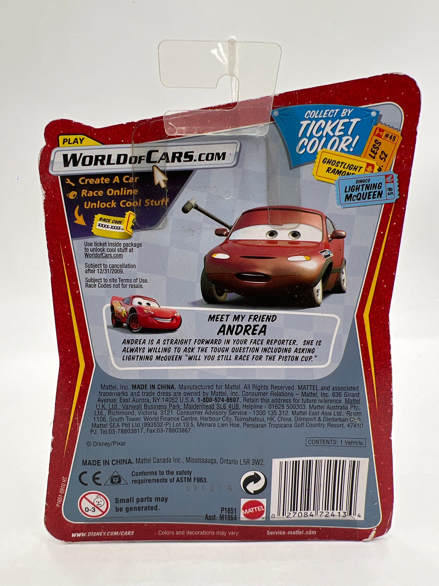 Disney Pixar The World Of Cars Race O Rama #93 Todd