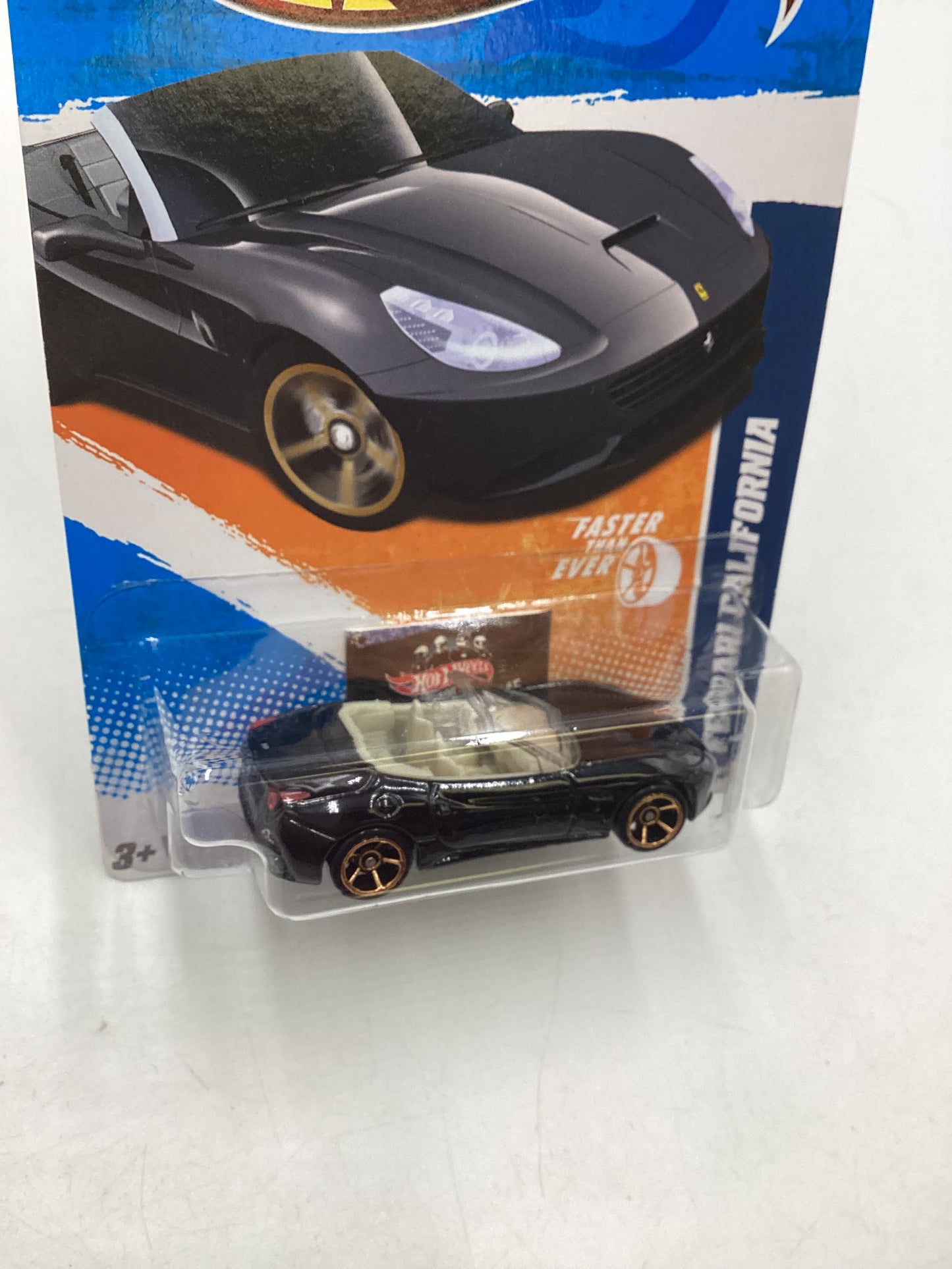 2011 Hot wheels #145 Ferrari California Black Faster than Ever SR