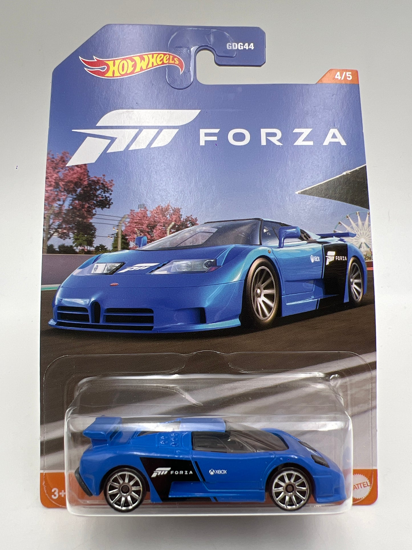 Hot Wheels Forza #4 94 Bugatti EB110 SS Blue 166E