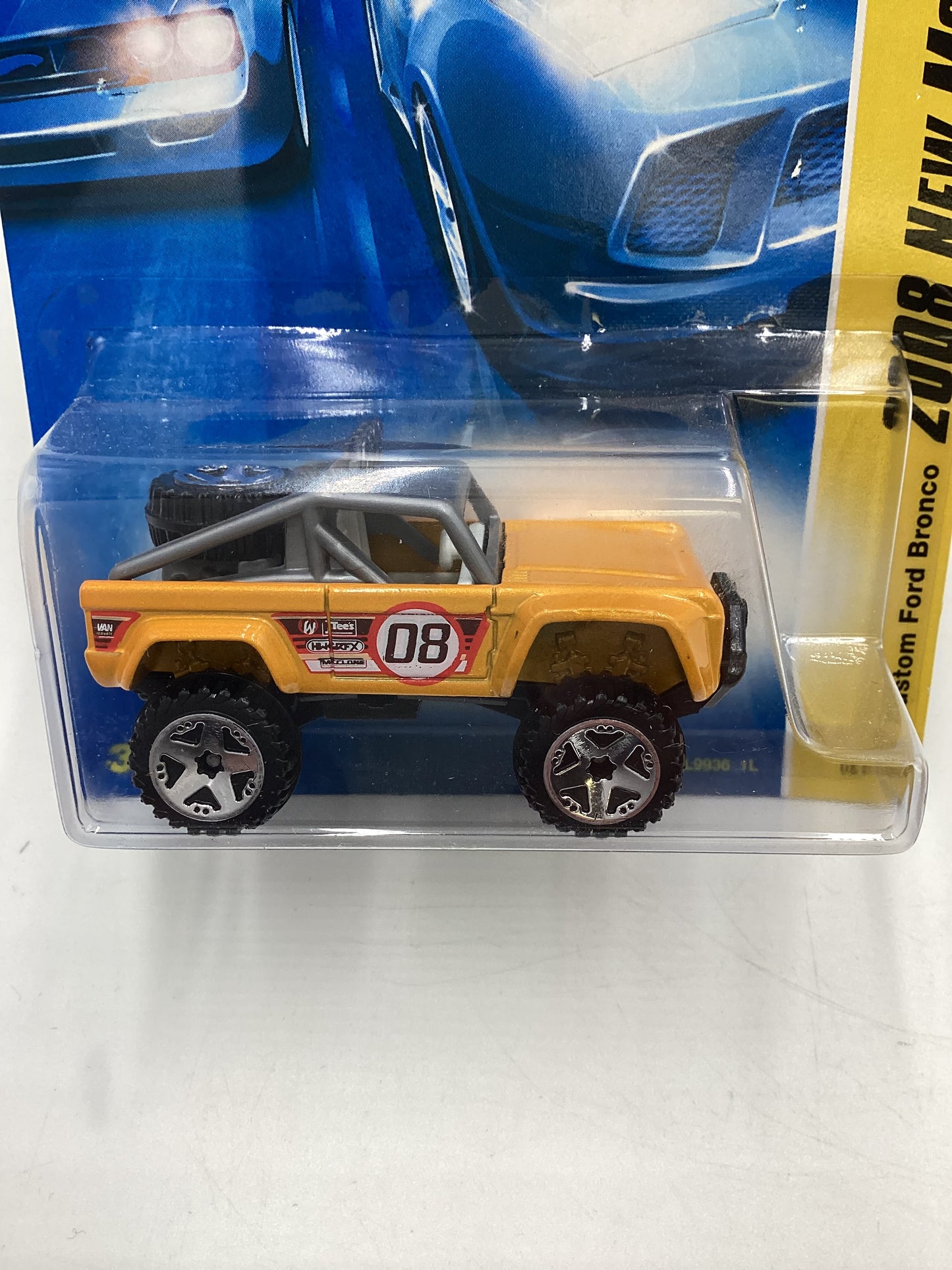 2008 Hot Wheels New Models #21 Custom Ford Bronco Yellow 28B