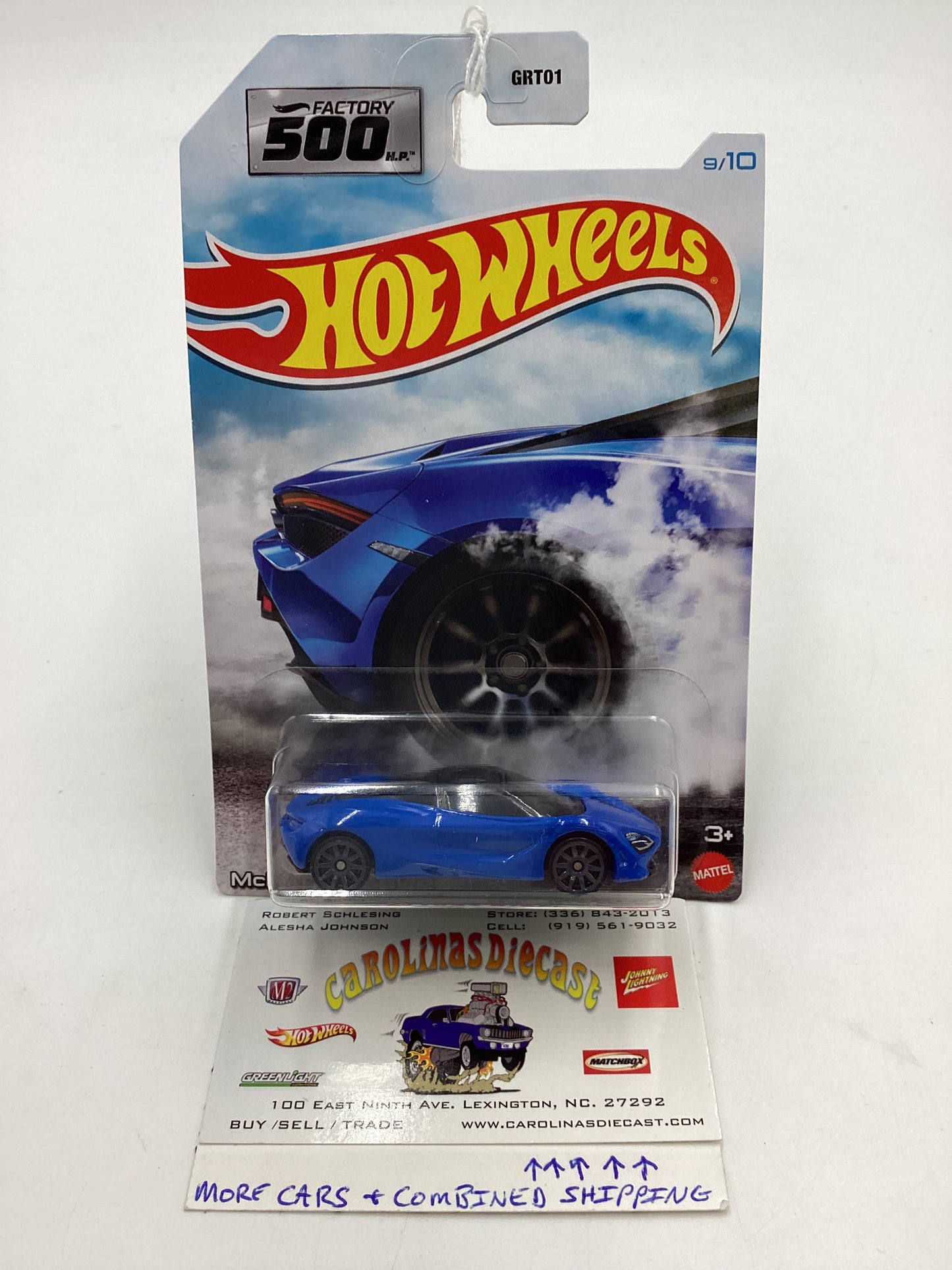 2021 Hot wheels Factory 500 #9 McLaren 720S 160K