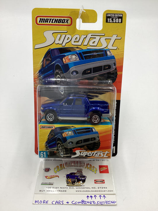 Matchbox Superfast #61 Ford Explorer Sport Trac Blue 172A