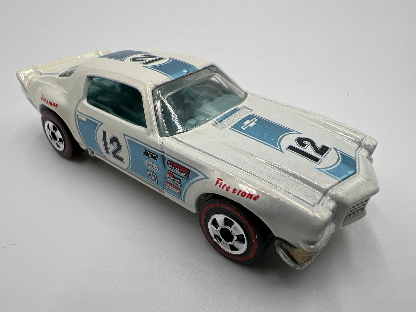 Hot Wheels 1/64 Heritage Redline #10 70 Camaro White Loose