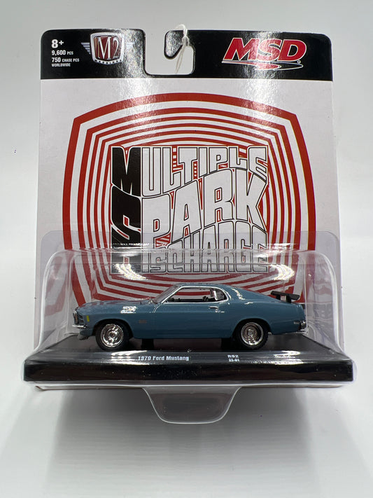 M2 Machines Auto-Drivers 1970 Ford Mustang Blue MSD R92 189E