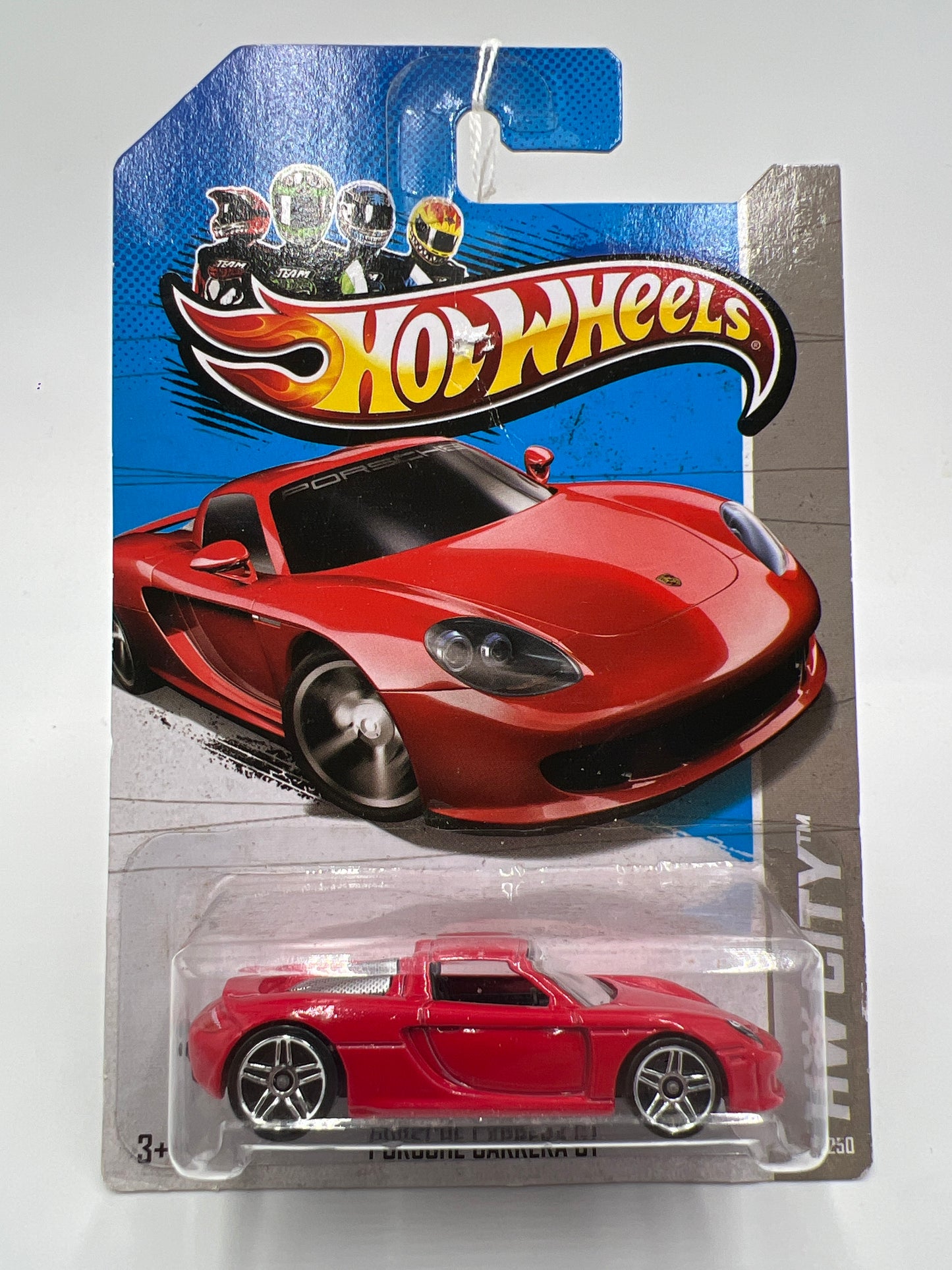 2013 Hot Wheels HW City #4 Porsche Carrera GT Red Card Not Perfect SR