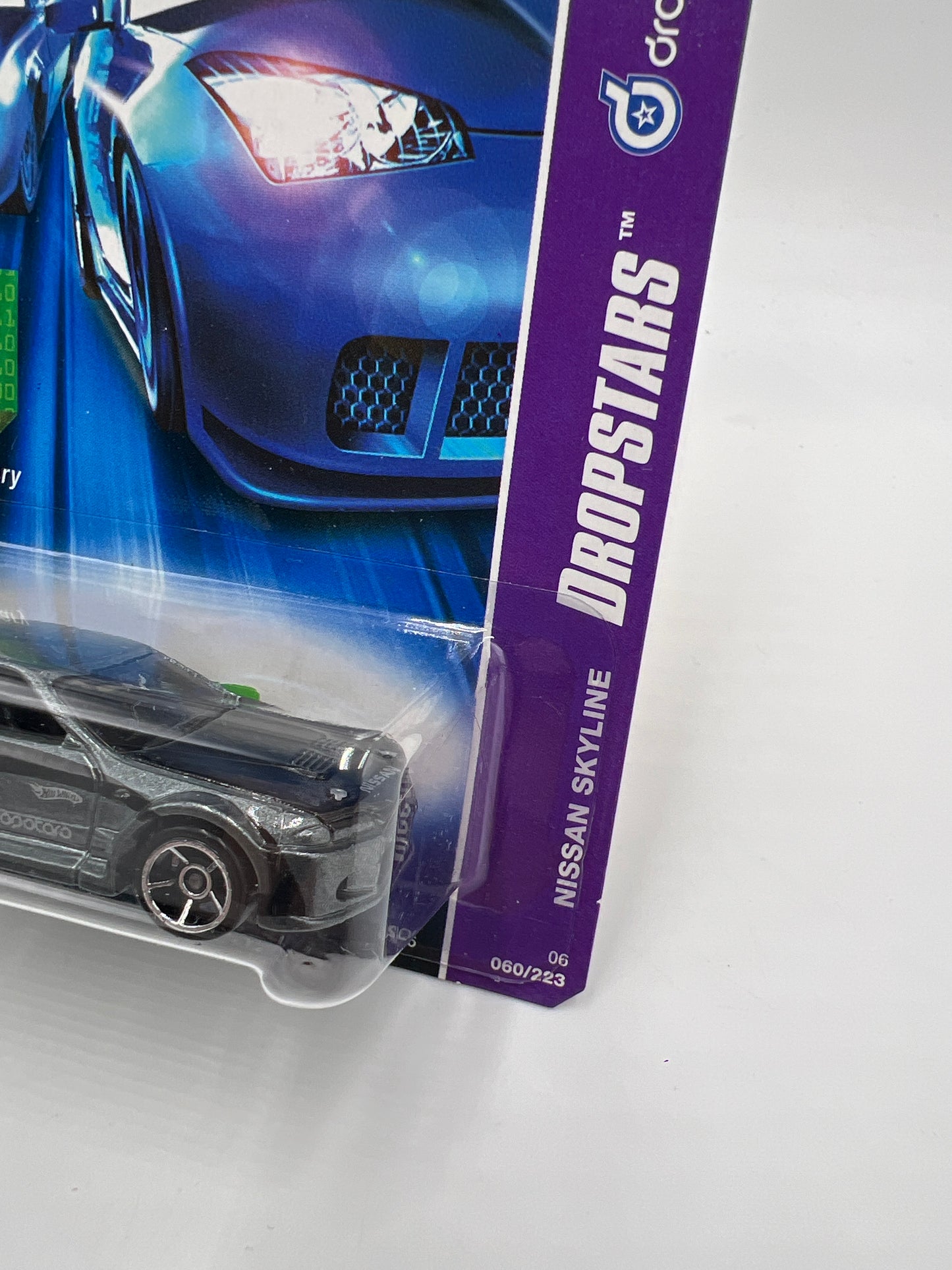 2006 Hot Wheels Dropstars #60 Nissan Skyline Gray W/Protector