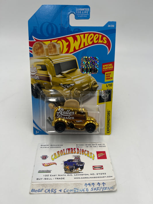 2019 Hot Wheels #24 Roller Toaster Golden Factory Sealed W/Protector