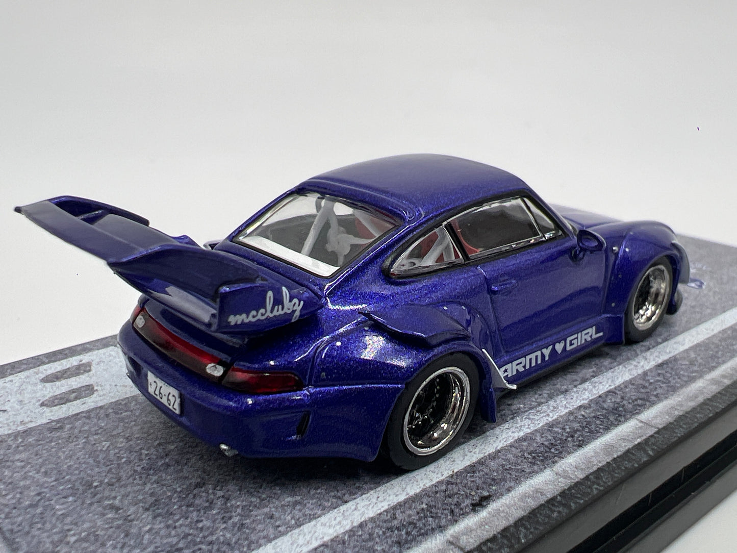 Tarmac Works x Hobby64 RWB 993 Army Girl Purple