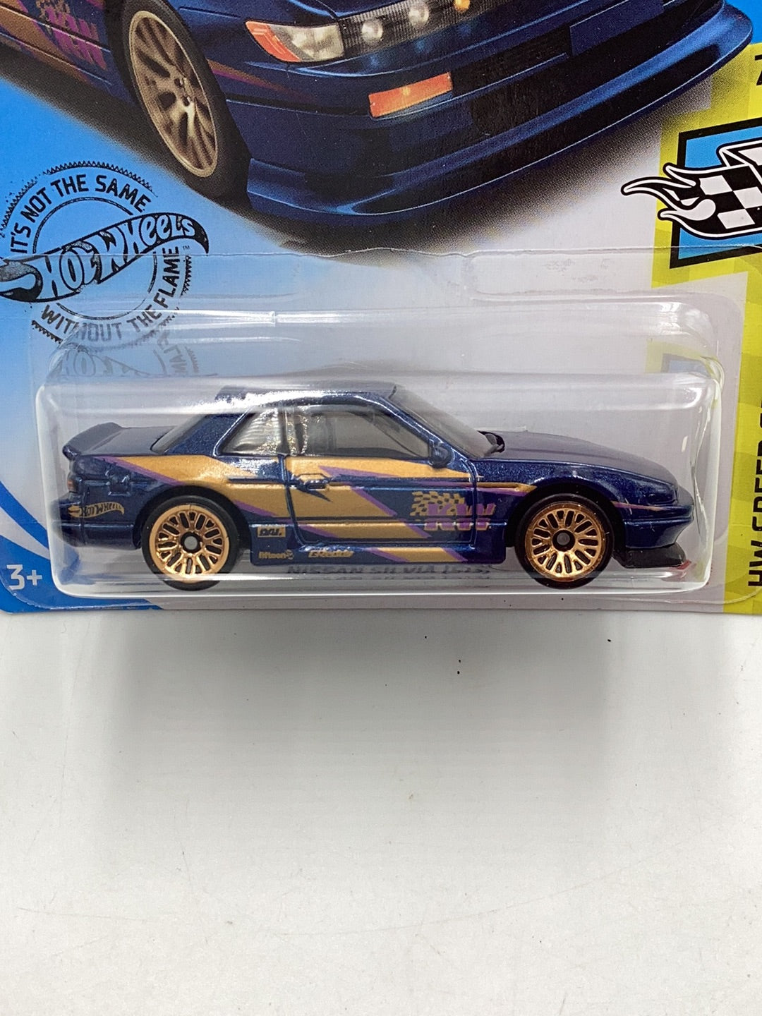 2020 hot wheels #111 Nissan Silvia (S13) Blue  82H