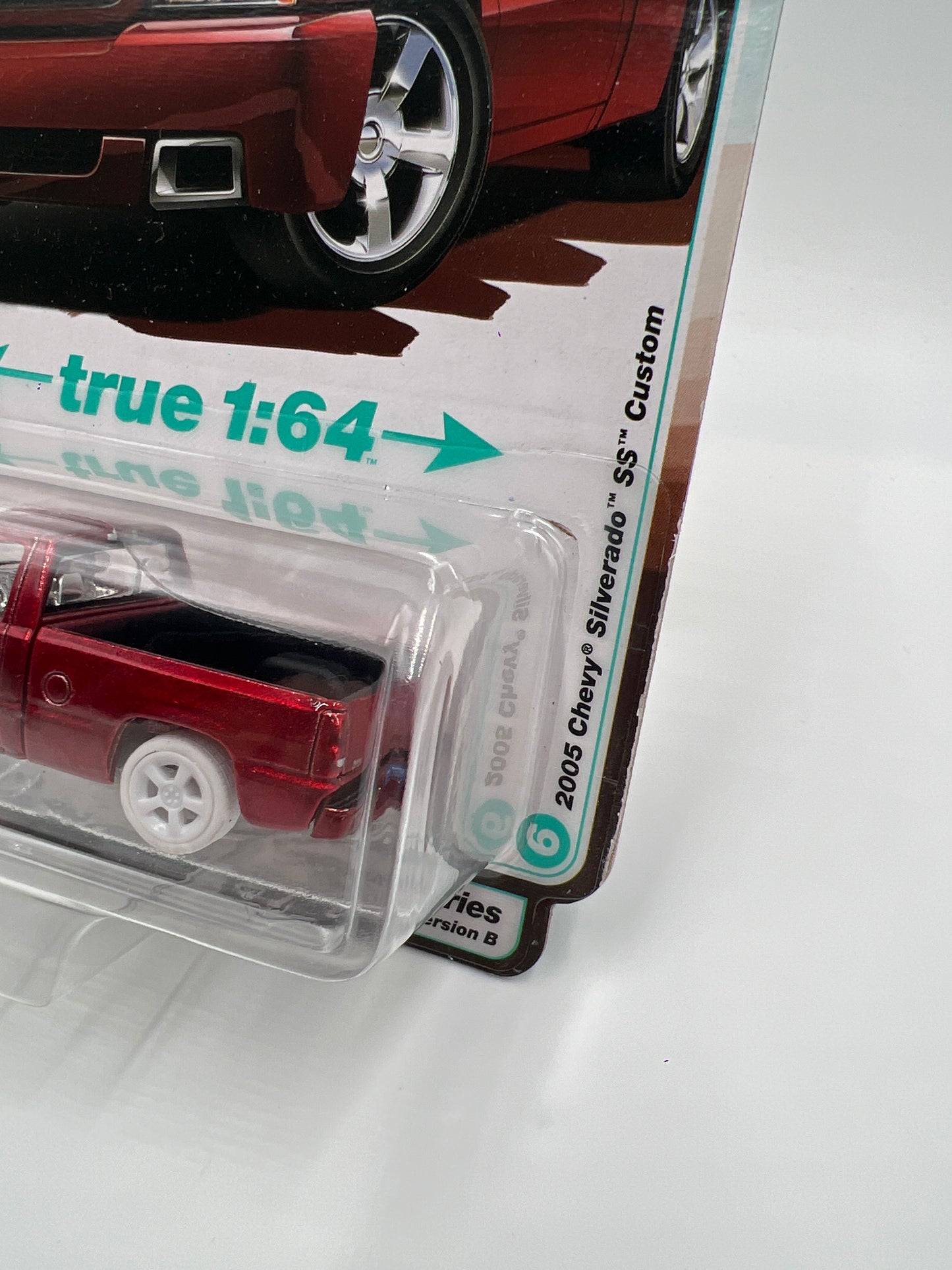 2025 Auto World Muscle Trucks CHASE Release 1 Version B 2005 Chevy Silverado SS Custom Ultra Red Cateye #2