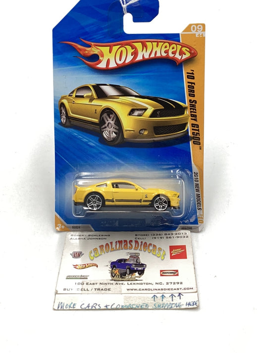 2010 Hot wheels #9 10 Ford Shelby GT500 yellow 24F