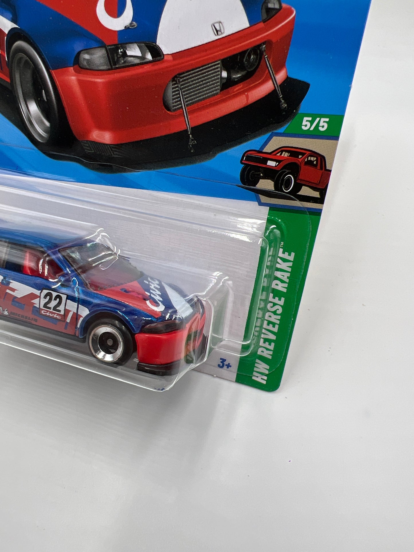 2025 Hot Wheels L Case Reverse Rake #201 Honda Civic Custom 77C