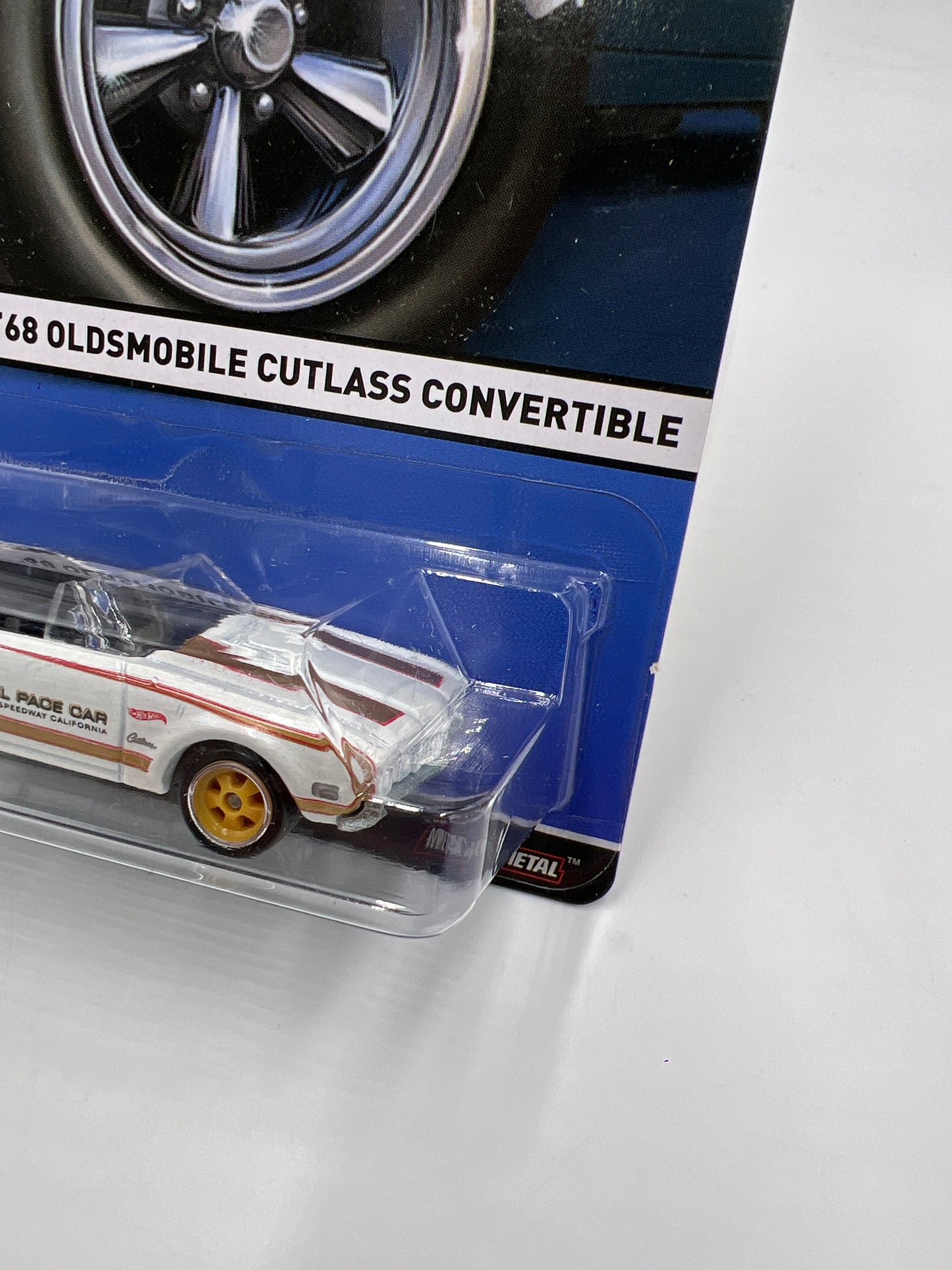 Hot Wheels Premium Real Riders #16 68 Oldsmobile Cutlass Convertible White Hurst 244K