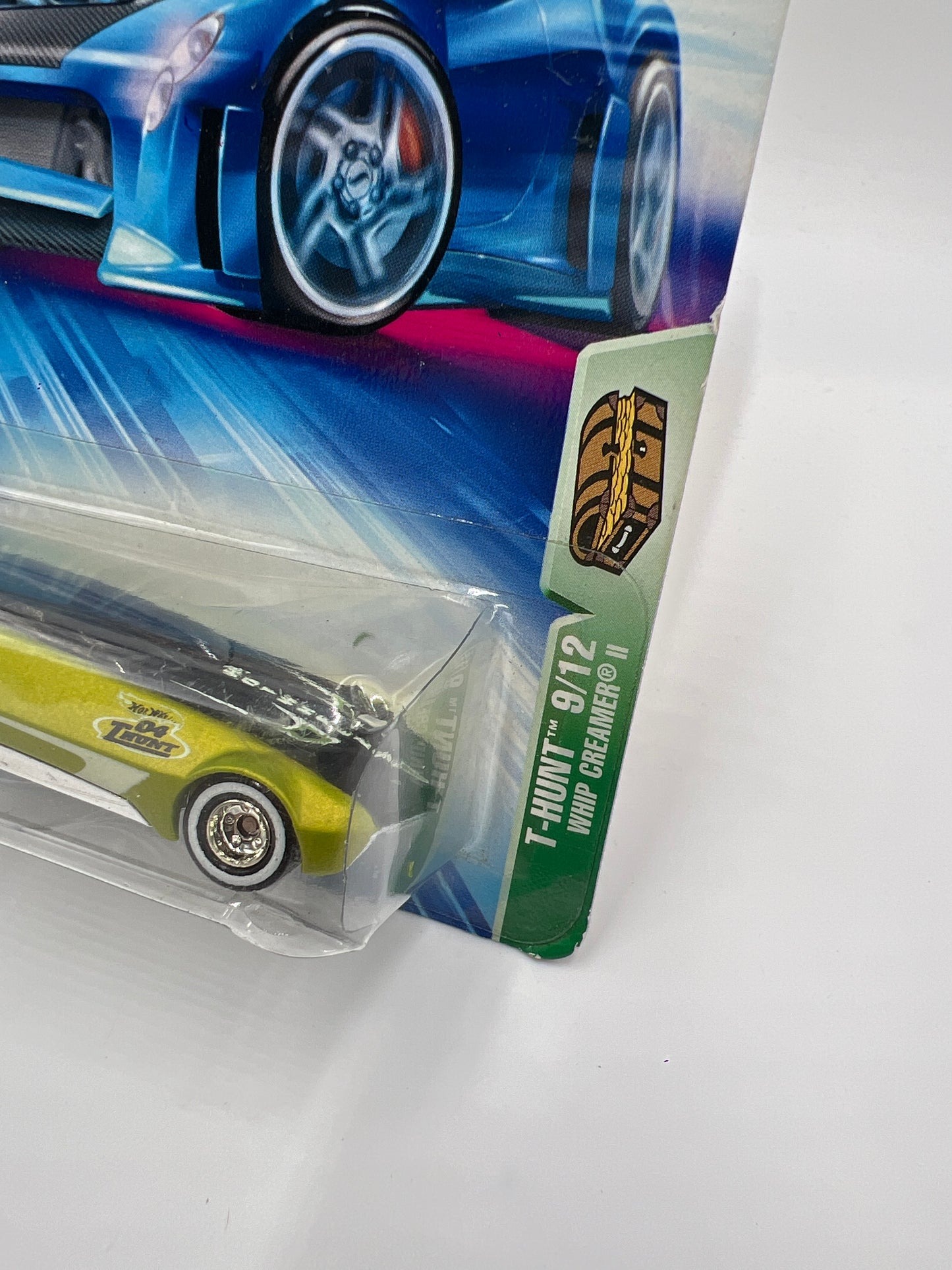 2004 Hot Wheels Treasure Hunt #109 Whip Creamer II Green W/Real Riders Bad Blister 282D