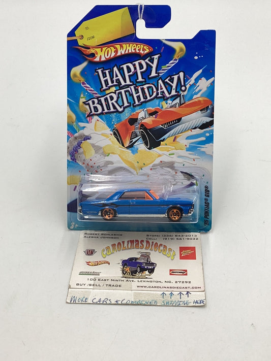 Hot Wheels Happy Birthday 65 Pontiac GTO