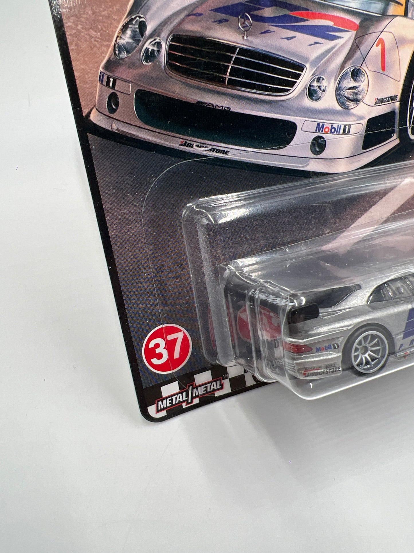 Hot Wheels Premium Boulevard #37 1997 Mercedes-Benz CLK-GTR Silver W/Protector