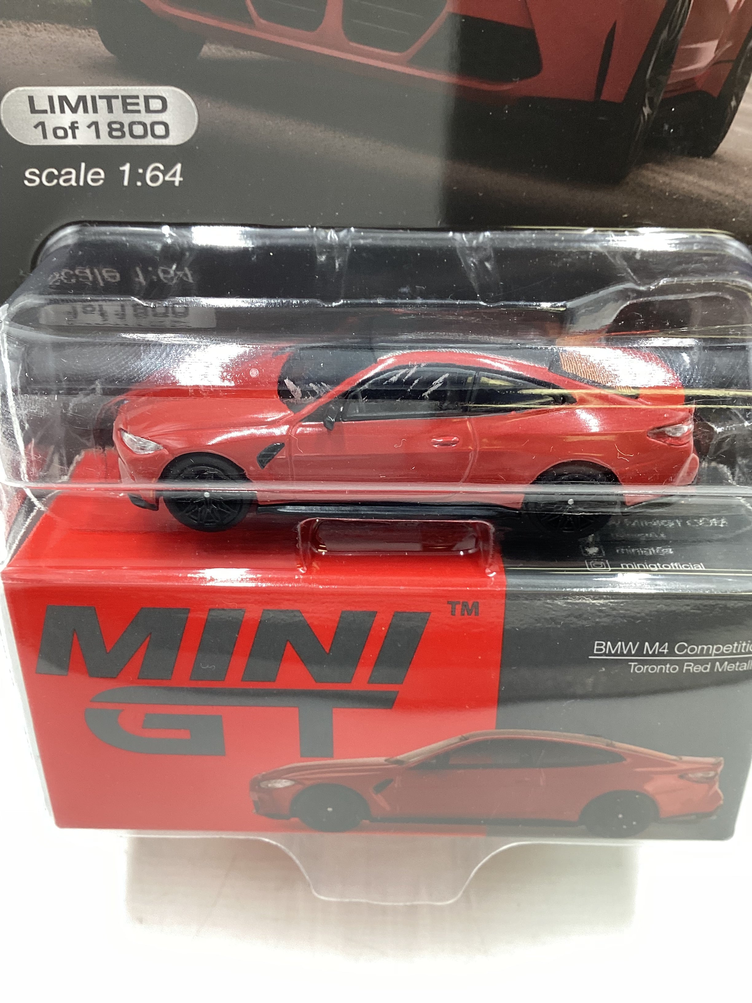 Mini GT Mijo Exclusives #566 BMW M4 Competition Toronto Red