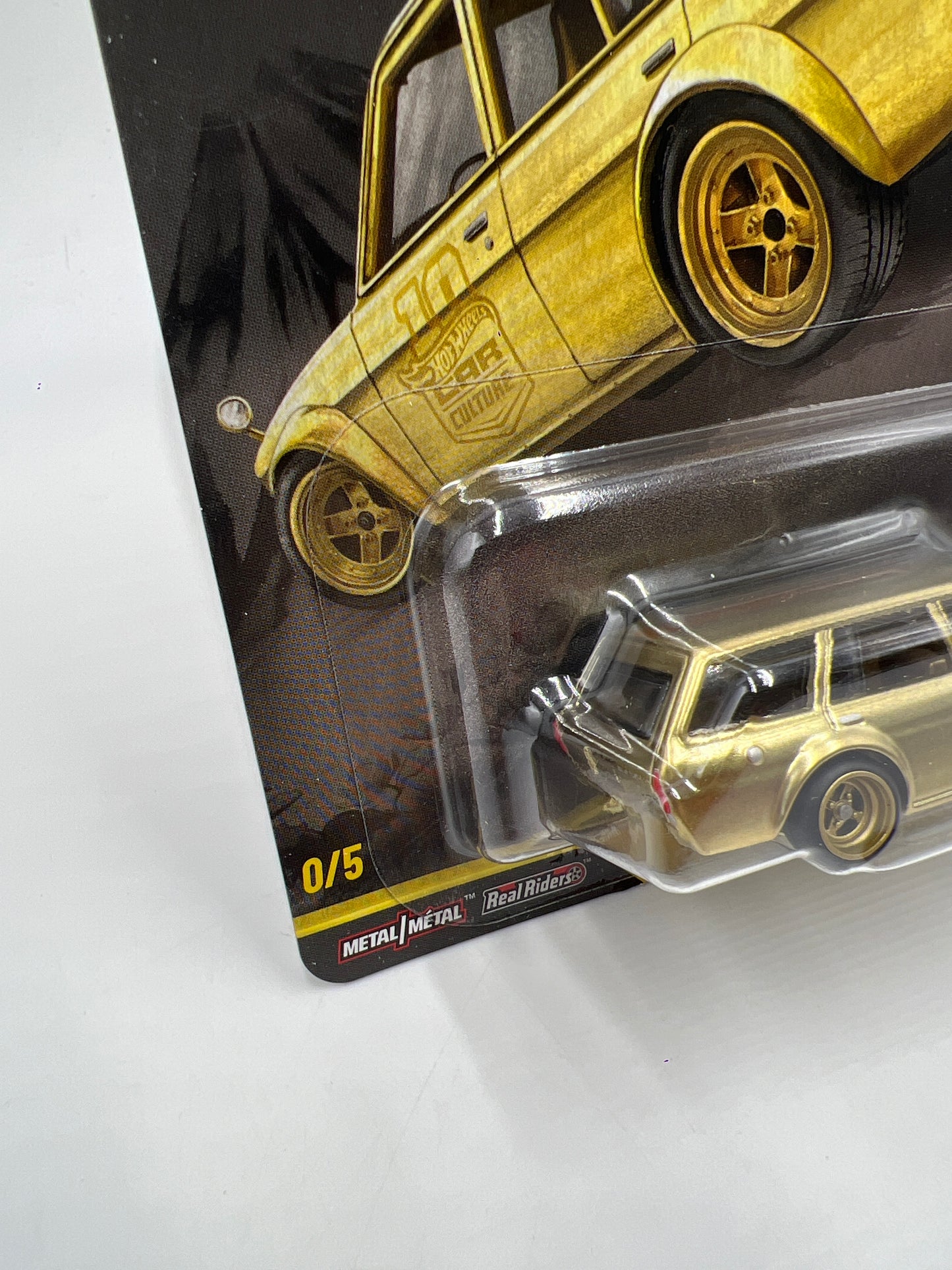 2026 Hot Wheels Premium Japan Historics 5 #0 CHASE Datsun 510 Wagon Gold W/Protector