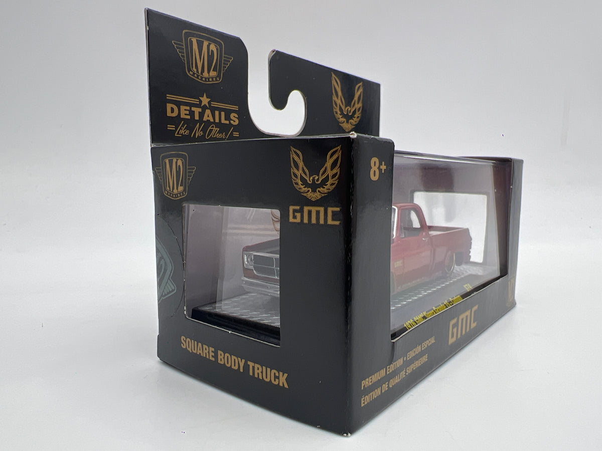 M2 Machines S74 1/3600 1976 GMC Sierra Grande 15 Custom Dark Red