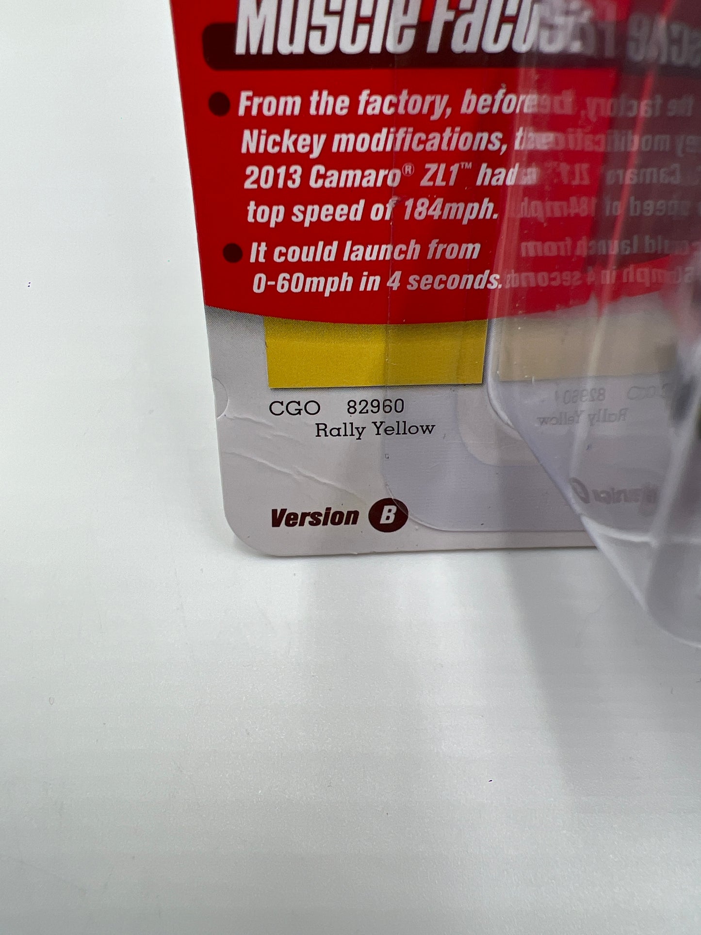 Johnny Lightning 2013 Chevy Camaro ZL1 Nickey White Lightning Chase