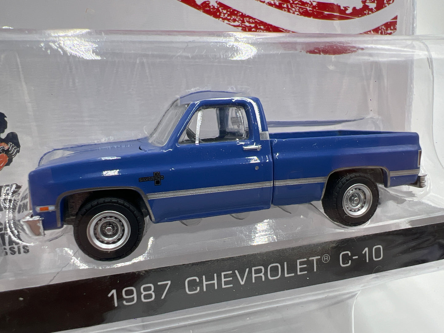 Greenlight Squarebody USA 1/3024 1987 Chevrolet C-10 Blue See Description 181D