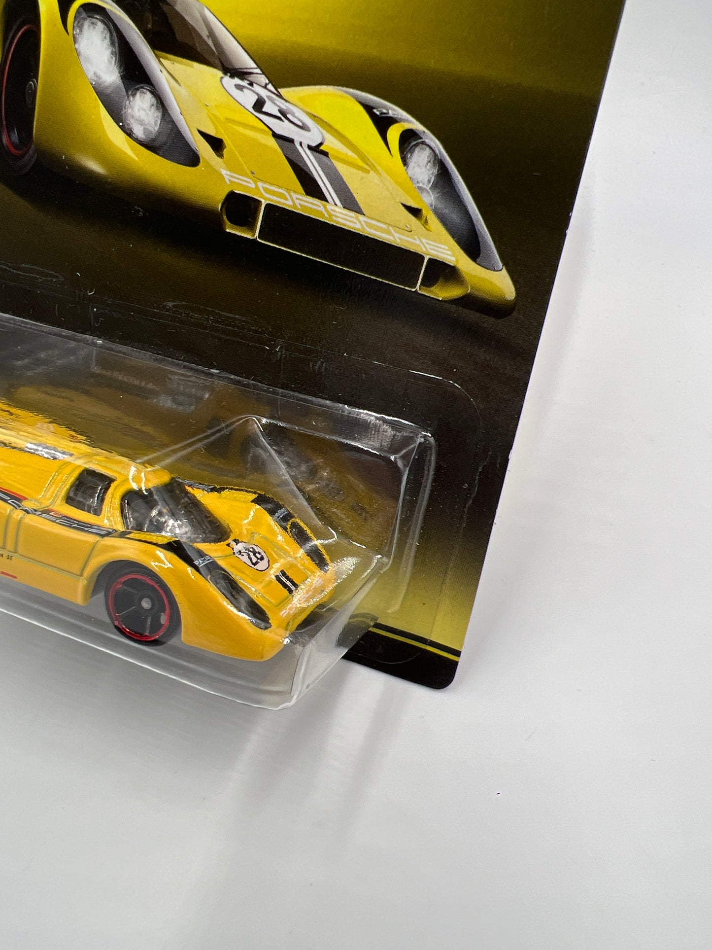 2015 Hot Wheels Walmart Exclusive Porsche Series #5 Porsche 916K Yellow W/Protector