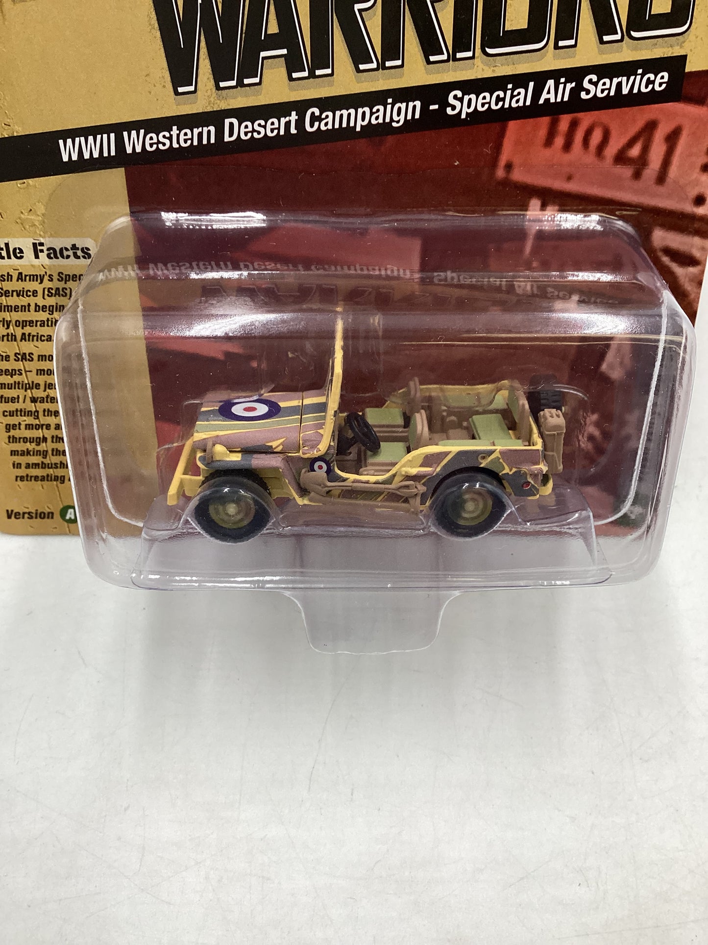 Johnny Lightning Wheeled Warriors WWII Willy’s MB Jeep 219B