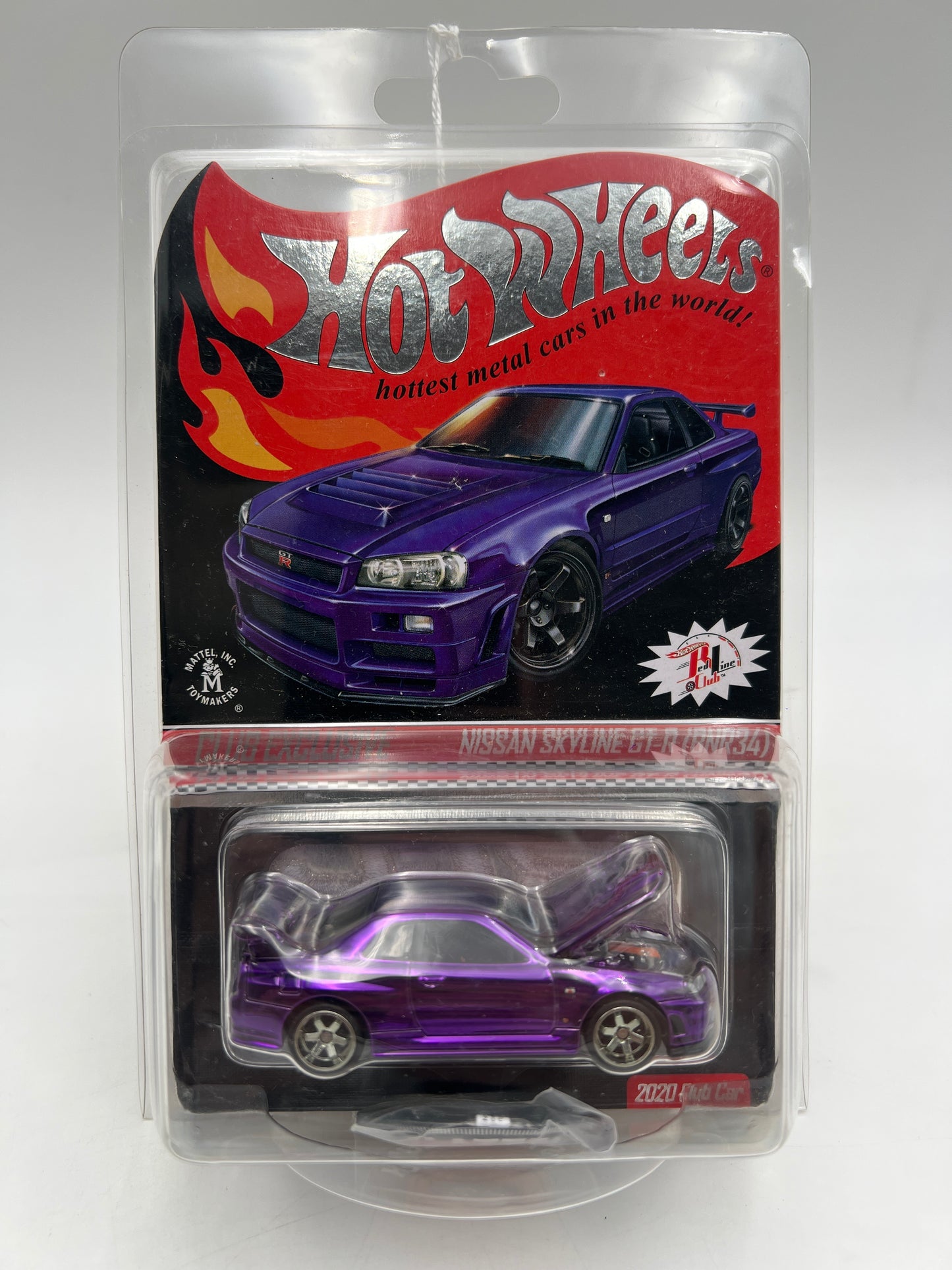 2020 Hot Wheels RLC Nissan Skyline GT-R BNR34 Purple W/Patch & Button W/Protector