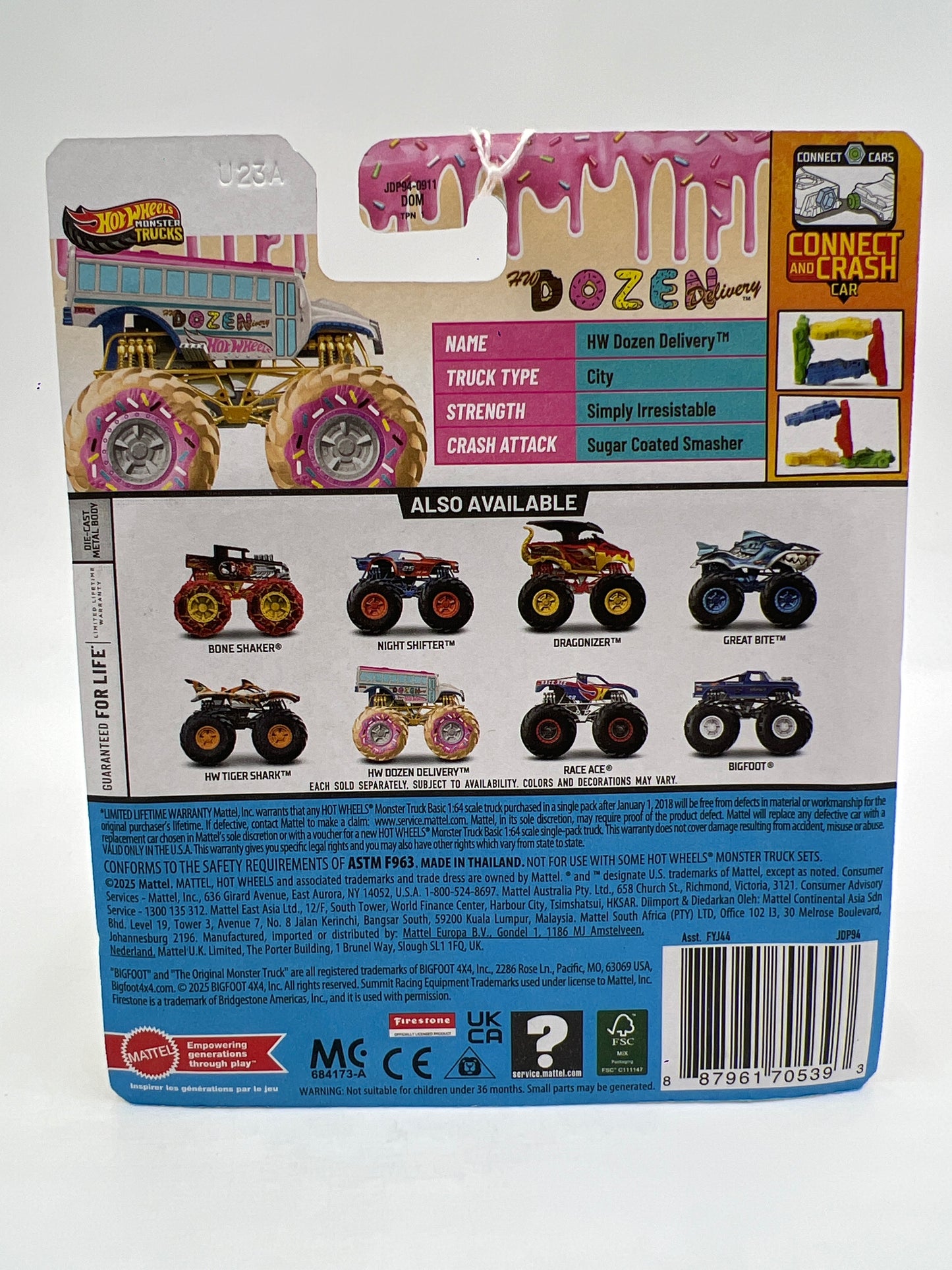 2025 Hot Wheels Monster Trucks Snack Pack #1 HW Dozen Delivery 126B