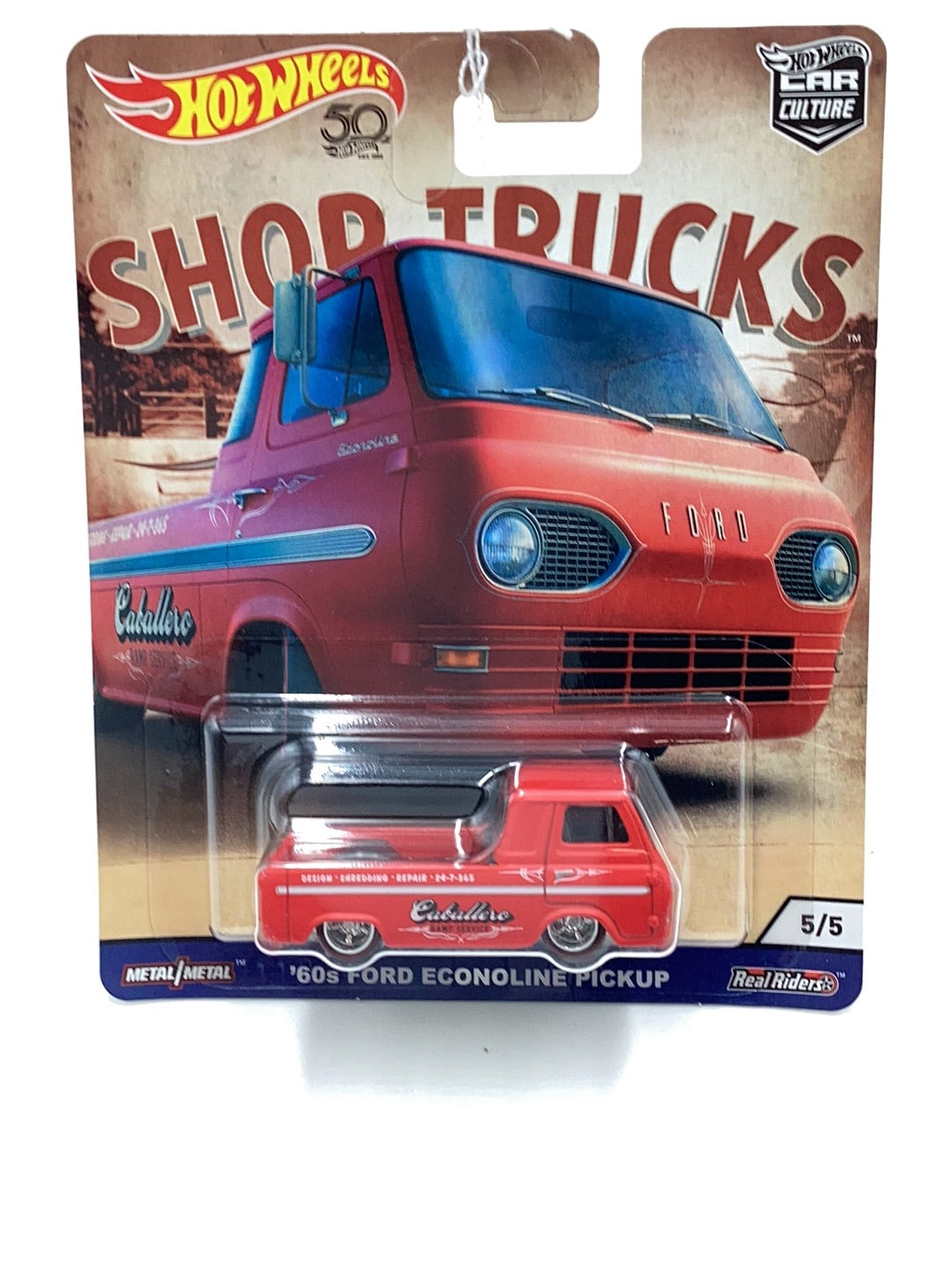 Hot wheels car culture Shop Trucks 5/5 60s Ford Econoline pickup