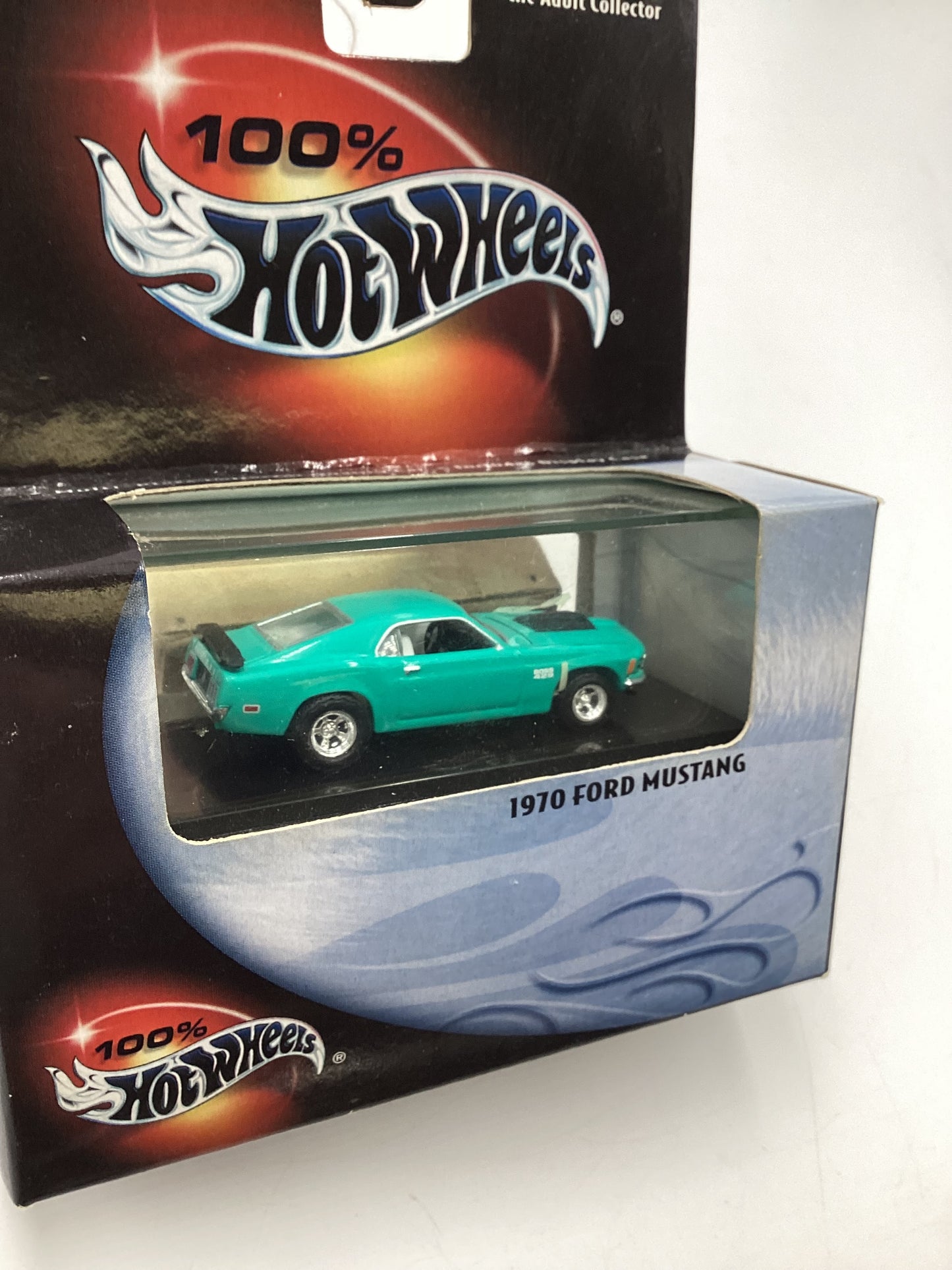 Hot Wheels Premium 100% Black Box 1970 Ford Mustang Teal (1)