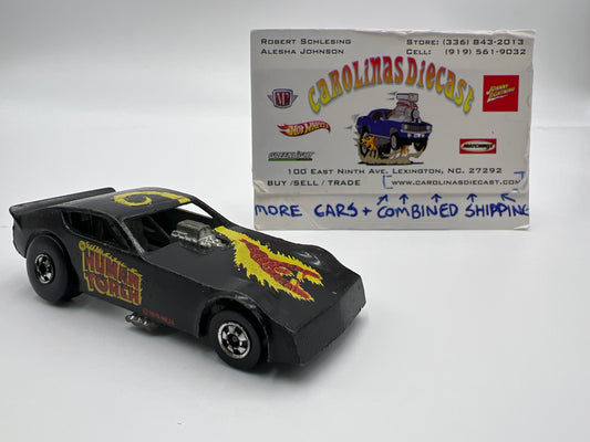 1977 Hot Wheels Blackwall Human Torch Funny Car Black Loose