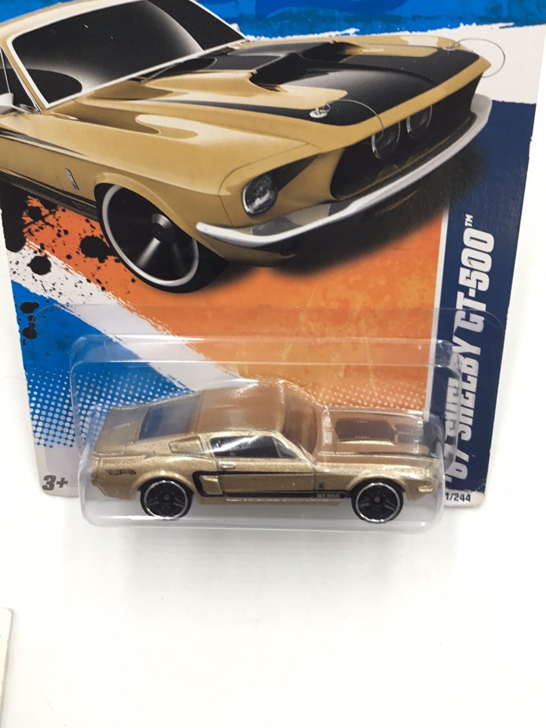 2011 Hot Wheels #101 67 Shelby GT 500  Gold 29B