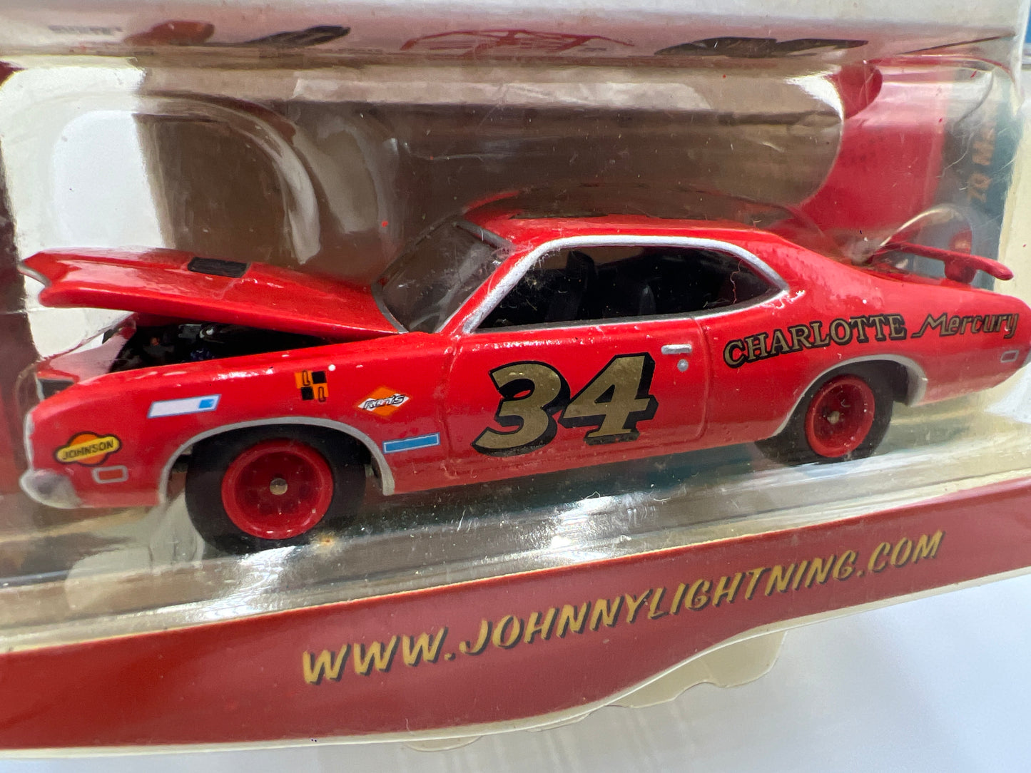 Johnny Lightning Classic Plastic R1 #1 70 Mercury Cyclone Spoiler Red 232C