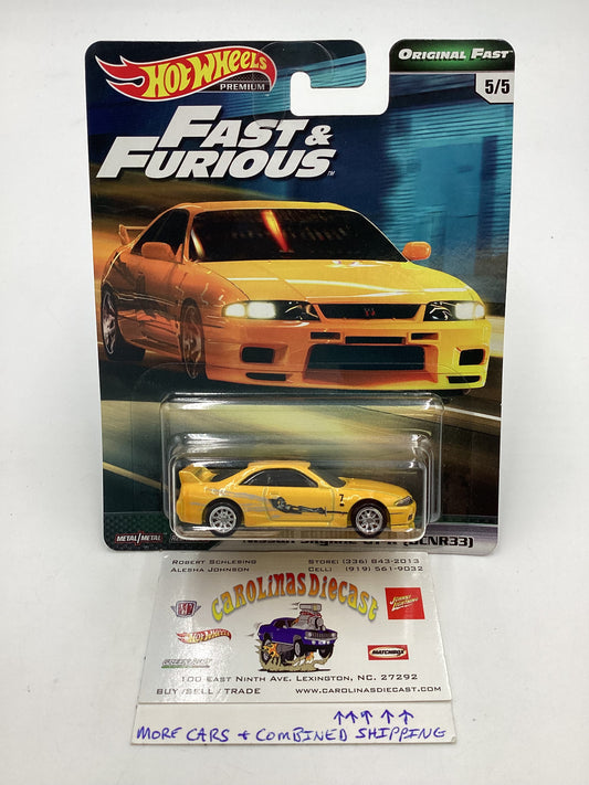 Hot wheels Fast and furious Original Fast #5 Nissan skyline GT-R bcnr33 5/5