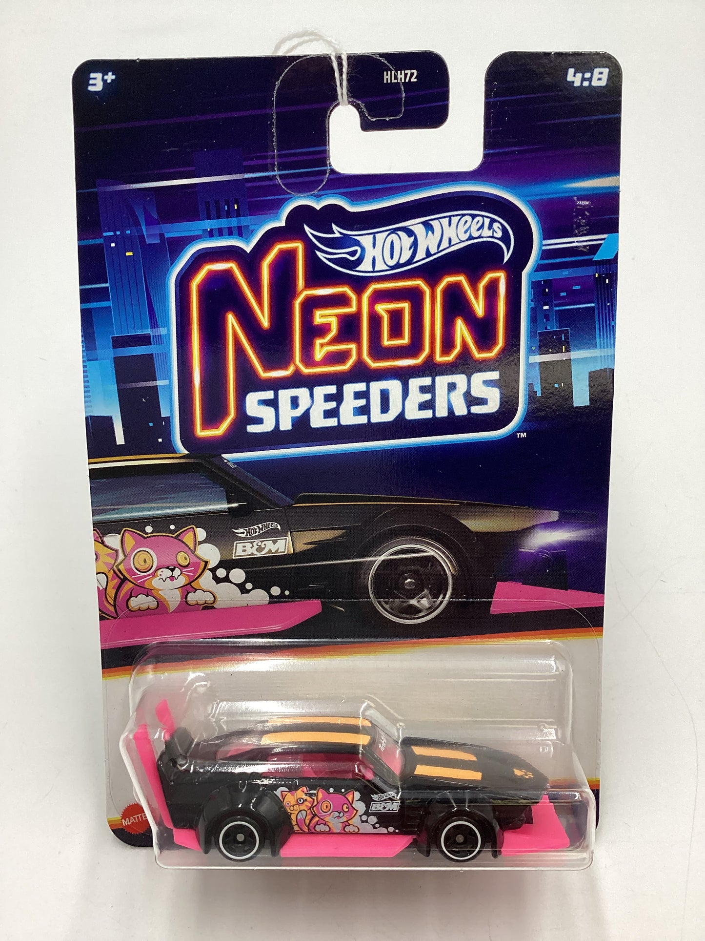 2025 Hot Wheels Neon Speeders #4 Mad Manga Black 159D